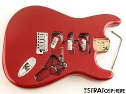 FENDER AMERICAN ULTRA II STRATOCASTER STRAT BODY & HARDWARE USA SINISTER RED