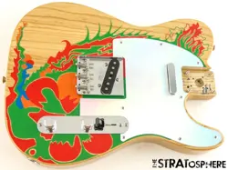 FENDER JIMMY PAGE TELECASTER LOADED BODY TELE GUITAR ASH NATURAL W/ ARTWORK