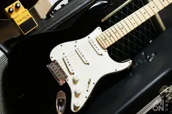 USED FENDER AMERICAN STRATOCASTER MN BLK 2006 ELECTRIC GUITAR ST FREE SHIPPING