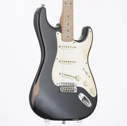 USED FENDER ROAD WORN 50S STRATOCASTER BLACK ELECTRIC GUITAR ST FREE SHIPPING