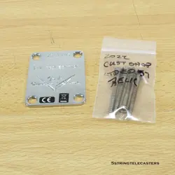 FENDER CUSTOM SHOP LTD ED 57 RELIC STRATOCASTER NECK PLATE CHROME STRAT TELE