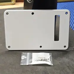 GENUINE FENDER USA STRAT TREMOLO COVER AMERICAN GUITAR BACK PLATE 3-PLY WHITE