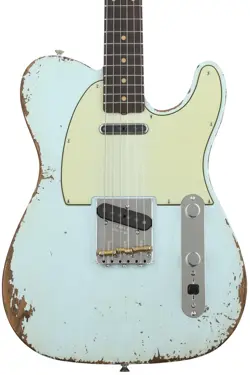 FENDER CUSTOM SHOP GT11 1963 HEAVY RELIC TELECASTER - AGED SONIC BLUE WITH