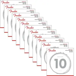 12-PACK FENDER 250RH SUPER 250 NICKEL-PLATED STEEL ELECTRIC GUITAR STRINGS 10-52