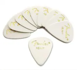 NEW FENDER PICKS X 10 TEARDROP HEAVY-WHT