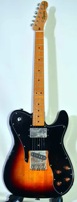 SQUIER TELECASTER CUSTOM GREAT CONDITION PROSETUP NEW FENDER SOFT CASE.