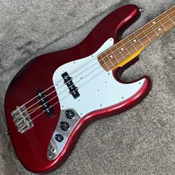 FENDER JAPAN JB62-66 OCR ELECTRIC BASS GUITAR METALLIC RED USED FROM JAPAN