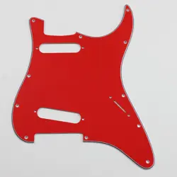 CUSTOM FOR US FENDER 11 SCREW STANDARD SS STRAT GUITAR PICKGUARD, RED