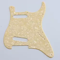PARTS FOR US FENDER 11 SCREW STANDARD SS STRAT GUITAR PICKGUARD,2PLY CREAM PEARL