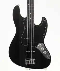 FENDER JAPAN EXCLUSIVE SERIES AERODYNE JAZZ BASS BLACK USED BASSWOOD W/SOFT CASE