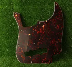 AGED PICKGUARD FOR FENDER JAZZ BASS - BROWN TORTOISE SHELL 4 PLY APG15-401