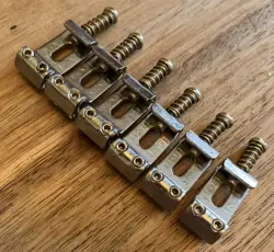 2001 FENDER STANDARD STRATOCASTER VINTAGE NARROW SPACE BRIDGE SADDLES GUITAR MIM