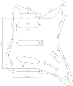 RED TORTOISE PICKGUARD