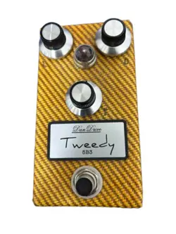 DANDRIVE FENDER TWEEDY 5B3 OVERDRIVE PEDAL TWEED DELUXE STYLE USED FROM JAPAN