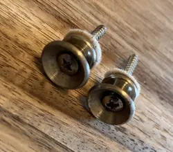 2001 GENUINE FENDER STRATOCASTER STANDARD STRAP BUTTONS W/SCREWS GUITAR PARTS