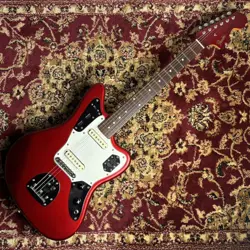 USED 1999-2002 FENDER JAPAN JG66-85 CANDY APPLE RED MIJ JAGUAR 3.88KG W/GB
