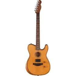 FENDER ACOUSTASONIC STANDARD TELECASTER ELECTRIC GUITAR, RW FB, AGED NATURAL