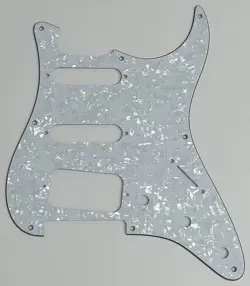 GUITAR PICKGUARD FOR FIT FENDER 8 SCREW STRATOCASTER START HSS STYLE WHITE PEARL