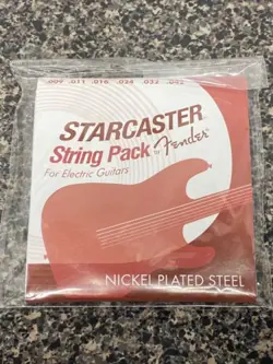 NICKEL PLATED FENDER STARCASTER STRING PACK .009-.042 ELECTRIC