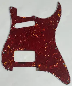 CUSTOM FOR FENDER STRATOCASTER 11 HOLE HS STYLE GUITAR PICKGUARD RED TORTOISE