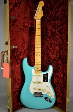 2024 FENDER AMERICAN VINTAGE II 1957 STRATOCASTER SEAFOAM GREEN W/OHSC