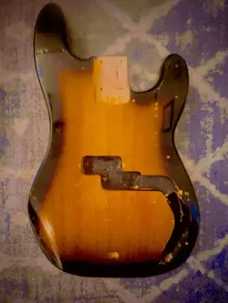LOUISIANA CYPRESS WOOD FENDER PRECISION BASS STYLE BODY