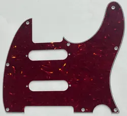 CUSTOM FOR FENDER TELECASTER DOUBLE ST SINGLE COIL GUITAR PICKGUARD RED TORTOISE
