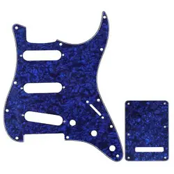 SSS 11 HOLES STRAT GUITAR PICKGUARD AND BACKPLATE SET FOR FENDER USA/MEXICAN ...
