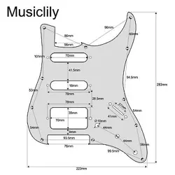 HSS 11 HOLES STRAT ELECTRIC GUITAR PICKGUARD FOR FENDER US/MEXICO MADE STANDA...