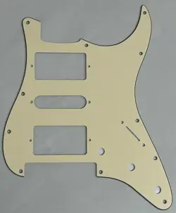 CUSTOM FOR FENDER STRAT FLOYD ROSE TREMOLO HSH GUITAR PICKGUARD VINTAGE YELLOW