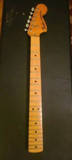 1978 FENDER STRATOCASTER STRAT NECK ORIGINAL TUNERS, F PLATE, SCREWS, BIG FRETS