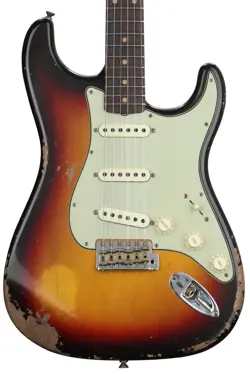 FENDER CUSTOM SHOP '59 STRATOCASTER HEAVY RELIC ELECTRIC GUITAR - AGED 3-COLOR