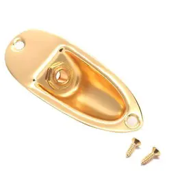 GUITAR INPUT JACK SOCKET PLATE OUTPUT LOADED BOAT STYLE 1/4 INCH FOR FENDER S...