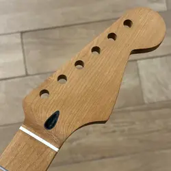 UNFINISHED ROASTED MAPLE STRAT GUITAR NECK FITS WARMOTH & FENDER SMU2