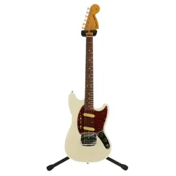 FENDER JAPAN MUSTANG MG69 USED BASSWOOD BODY WHITE W/SOFT CASE