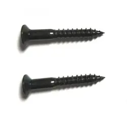 2 SCREW BLACK 3,5 X 25MM FOR TAILPIECE TELECASTER OR CLIP BELT STYLE FENDER