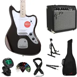 SQUIER AFFINITY SERIES JAGUAR ELECTRIC GUITAR AND FENDER AMP BUNDLE - MYSTIC