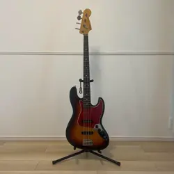 FENDER JAPAN JAZZ BASS 4-STRING SUNBURST VINTAGE ELECTRIC BASS GUITAR FROM JAPAN