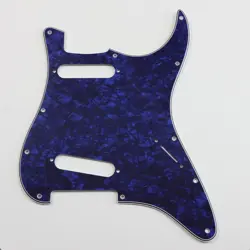 PARTS FOR US FENDER 11 SCREW STANDARD SS STRAT GUITAR PICKGUARD, DARK BLUE PEARL