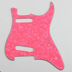 PARTS FOR US FENDER 11 SCREW STANDARD SS STRAT GUITAR PICKGUARD,4PLY PINK PEARL