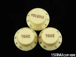 USA FENDER CUSTOM SHOP 62 STRAT RELIC CONTROL KNOBS VOLUME TONE