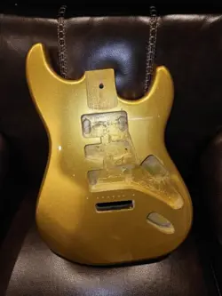 ALDER SHORELINE GOLD UNIVERSAL ROUTE GUITAR BODY FITS FENDER CUSTOM SHOP STRAT