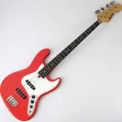 BACCHUS UNIVERSE JAZZ BASS FIESTA RED 4.3KG FENDER STYLE NECK USED