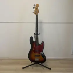 FENDER JAPAN JAZZ BASS SUNBURST 4-STRING VINTAGE, SINGLE COIL PICKUP, USED