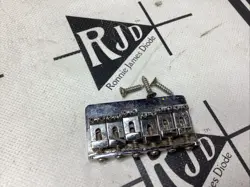 70’S FENDER AMERICAN STRAT HARDTAIL GUITAR BRIDGE CHROME STEEL FIXED