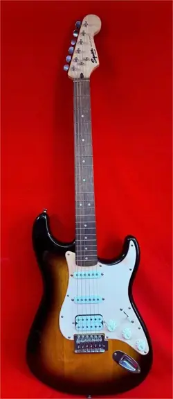 SQUIRE FENDER BULLET STRAT HSS SUNBURST ELECTRIC GUITAR