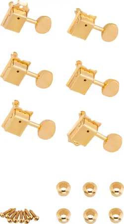 GENUINE FENDER VINTAGE STYLE STRAT/TELE TUNERS MACHINES - GOLD