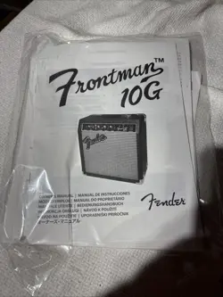 GENUINE FENDER SQUIER FRONTMAN GUITAR AMPLIFIER 10 WATT G10 OWNERS MANUAL