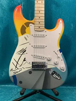 CRASH 1 SQUIER ONE FENDER STRATOCASTER STRAT USA PAINTED VINTAGE ERIC CLAPTON DS