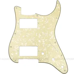 3PLY CREAM PEARLOID PICKGUARD FOR USA/MIM STANDARD HH FENDER STRATOCASTER/STRAT